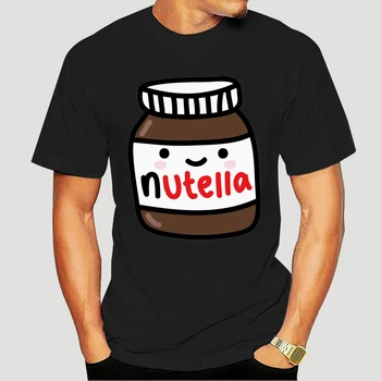 Camiseta con estampado de NUTELLA para hombre y mujer, camisa UNISEX de arte divertido, CHOCOLATE, avellana, a la moda, 6069X
