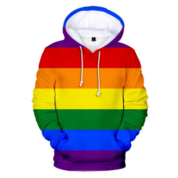 Мужские / женские толстовки с флагом ЛГБТ 2023 года, толстовка для гей-парада лесбиянок, красочная радужная одежда для геев, одежда для домашнего декора, дружелюбная одежда