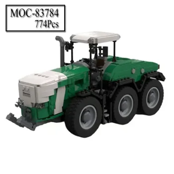 Новый сельскохозяйственный трактор Casey MOC-83784 Model Create Kit, набор для творчества, Кирпичный мальчик, подарок на день рождения, Рождественский подарок