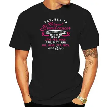 Мужская футболка Октябрь-Национальный месяц осведомленности о раке молочной железы, женская футболка